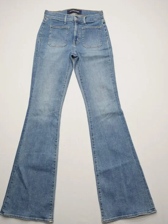 Veronica Beard Beverly High Waist Skinny Flare Leg Jeans Size 27 - Picture 3 of 13